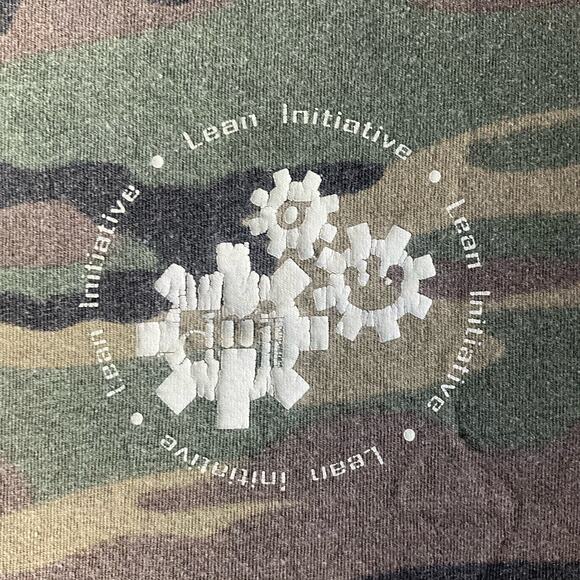 Port & Company Women’s Short Sleeve T-shirt size L,Camo Green,Go Lean Or Go Home - Picture 7 of 8